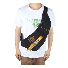 Innturt Nylon Body Bag Backpack, Medium-Black