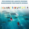 Zyiphor Set da 16 Cucchiaini Pesca per Trota, Esche Artificiali