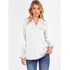 ANRABESS Blouse for Women Dressy Casual Puff Long Sleeve Shirts
