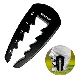 Risipu Golf Tee Height Tool – Portable Golf Tee Tool with Clear Markings (1-5) for Precise Golf Tees Adjustment, Golf Training Aids for Consistent Swings, Ideal for All Golfers and Golf Mat Use