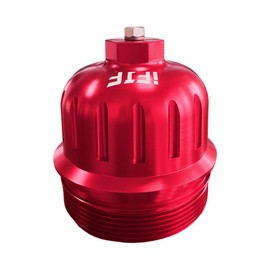 iFJF 134001 Fuel Filter Housing Cap Replacement for 2017-2020 GM Duramax 6.6L L5P Chevy Silverado/GMC Sierra 2500HD 3500HD (Red)