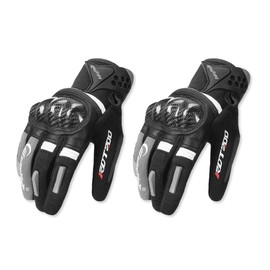 OLYSPM Men's Motorcycle Gloves, Touchscreen Motorcycle Gloves for Women for Easy Control, Breathable Motorcycle Gloves with High-Strength Case for Motocross, BMX, Cycling, Climbing