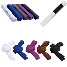 BJJ Belt Jiu Jitsu Kimono - gi 100% Cotton 5 mm Thick Padded in EVA Various Colours (White, 300 cm)