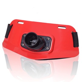 VNAKER Fishing Belt Rod Holder/Adjustable Support Waist Fishing Belt - Thickened Version (Red)