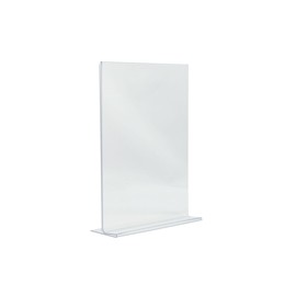 SECURIT - Acrylic Stand - A4 Size - For Bars, Restaurants, Cafes, Shops - Clear Acrylic