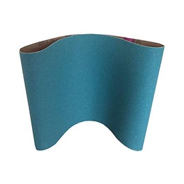 7-7/8 x 29-1/2 Inch Sanding Belts - Starcke Premium 100 Grit Blue Zirconia Cloth Belt Sanders for Woodworking, Metal, Composites & Aluminum, Autobody Sandpaper Belts, Floor Belt Sanding - 10 Pack