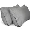 Lirex Pillow Cases (2 Pack), 1800 Thread Count Embroidered King