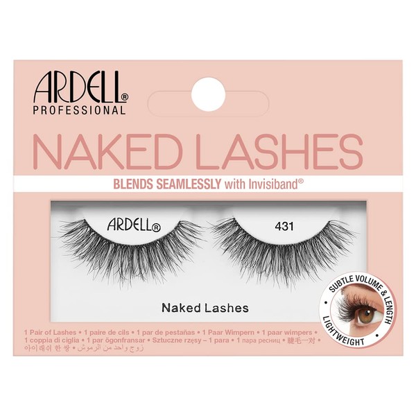 Ardell Strip Lashes Naked Lashes 431 with Invisiband, 1 pair