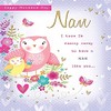 Traditional Mother's Day Card Nan - 8 x 6 inches