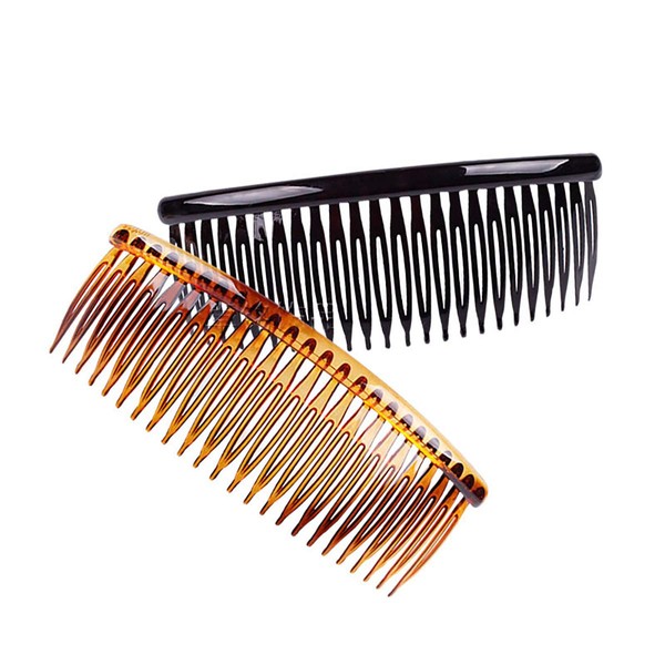 Fodattm Hair Comb Large 5" 24 Teeth French Hair Accessories Plastic Hair Clip for Men Women 4 Pcs (A#)
