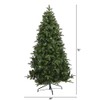 Nearly Natural 6ft. Grand Teton Spruce Flat Back Artificial Christmas