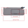menbager For 2017-2021 Honda Pilot Sun Visor Shade Right Gray