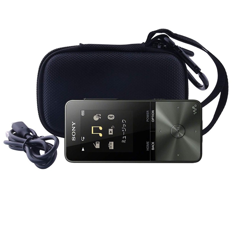 Sony Walkman NW-S315/NW-S313/NW-S13 Protective Storage Case -waiyu JP (Black)