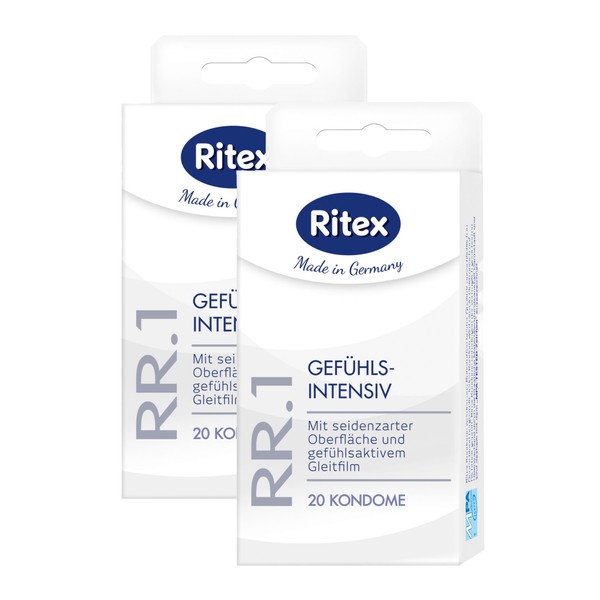 40 (2 x 20) Ritex RR.1 Condoms - Feel-Active Condoms