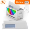 DerMegaDeal umschlag-discount - 100 Briefumschläge mit Fenster, DIN lang =