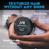JVR Matte Texture Hair Styling Clay, Medium Hold, Low Shine,