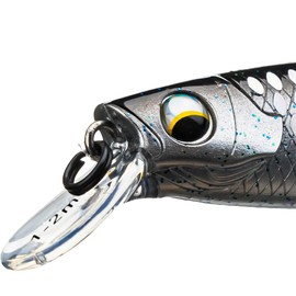 LMAB Flash Vibe 67, 80 & 98 mm - Twitchbait - Suspending & Floating, Hardbait, Wobbler Bass, Suspender Wobbler, Zander Wobbler (Running Depth 0.5-1.2 m | Slow Rising Galaxy, 98 mm)