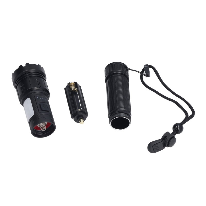 LED Camping Flashlight 5000LM Super Bright Magnetic Telescopic Zoom Waterproof