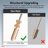 2PCS 0.4mm AD5X Nozzle,Quick-Swap Copper Alloy Hardened Steel 3D Printer
