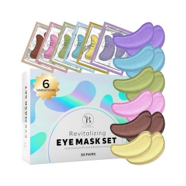 Unbranded 30 pairs Under Eye Patches for Dark Circles Hyaluronic Acid Green Tea collagen