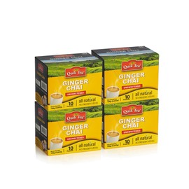 QuikTea Unsweetened Ginger Chai Latte - 40 count