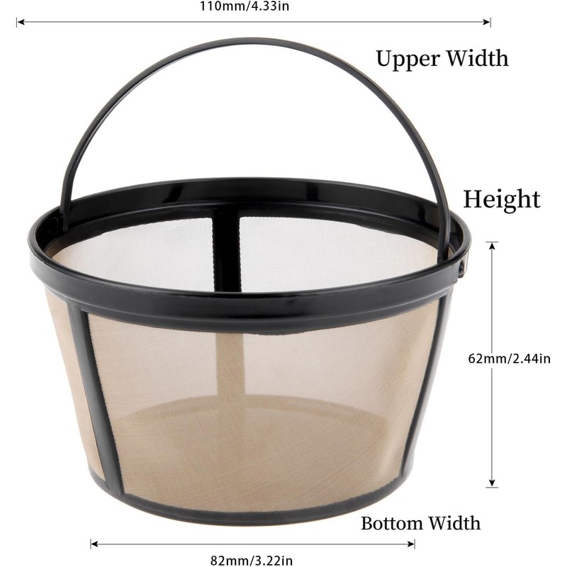 Coffee Filter Universal Permanent Basket-Style Coffee Filters Reusable Coffee Mesh