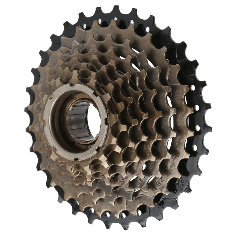 Keenso Bicycle Freewheel Cassette, 8 Speed Thread Freewheel 13-32T Mountain
