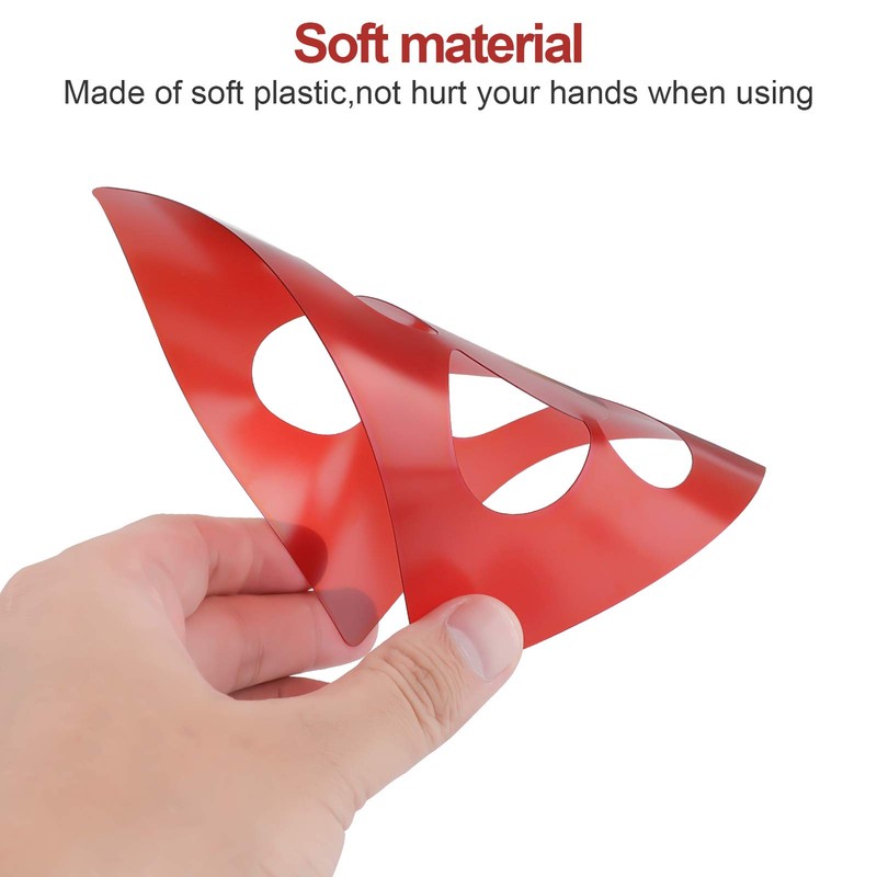 MWOOT Pack of 22 Stencils, Drawing, Plastic, Reusable, Geometric Shapes,