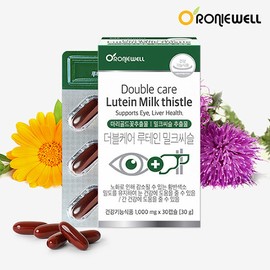 Ronniewell Roniwell Double Care Lutein Milk Thistle 30 Capsules (1-Month Supply) / 로니웰 더블케어 루테인 밀크씨슬 30캡슐 (1개월분)