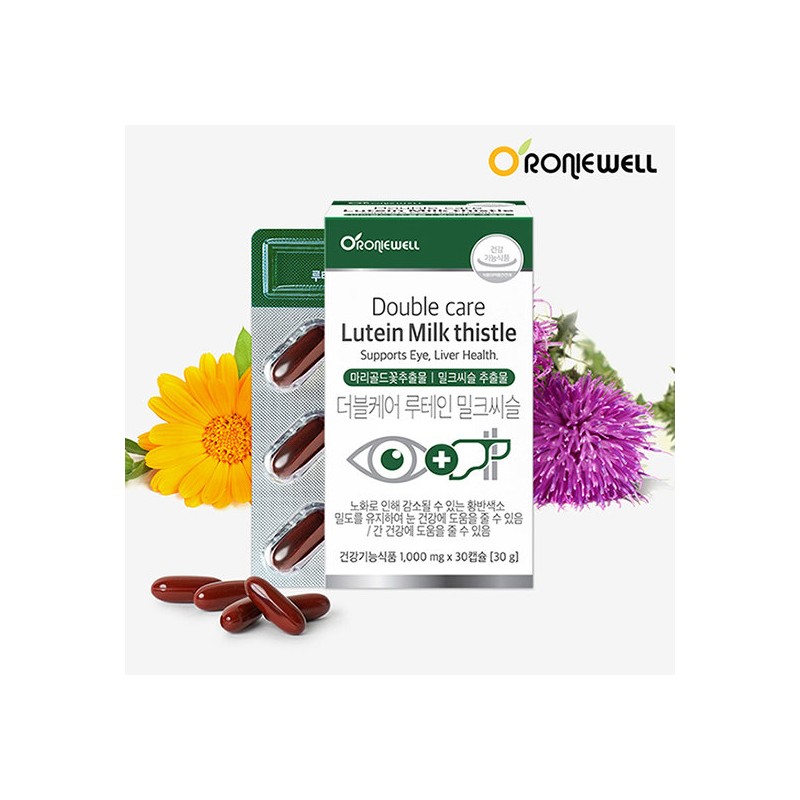 Ronniewell Roniwell Double Care Lutein Milk Thistle 30 Capsules (1-Month
