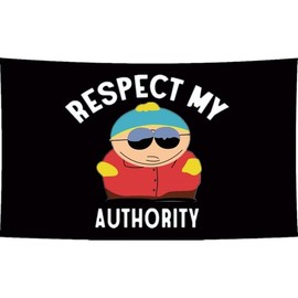 Respect My Authority Flag 40x60inch,100D Polyester,Flag  for room Wall Decor - Size: 40x60