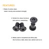 binifiMux Juego de 10 tornillos hexagonales M8 x 15 mm,