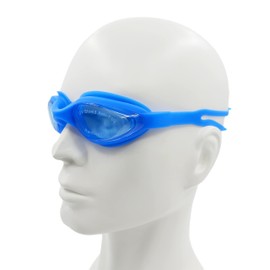 KCVC Swim Goggles Anti Fog,Swim Pool Goggles,Transparent Swimming Goggles,Clear Plain Swimming Goggles,Swimming Goggles No Leaking Full Protection Adult Men Women Youth (blue)