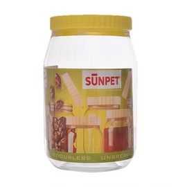 Sunpet Food Storage Canisters, Plastic, Red, 4000 ml, Pack of 3
