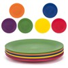 KX-WARE Plastic Plates Set of 12 - Unbreakable and Reusable