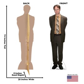 Cardboard People Dwight Schrute Life Size Cardboard Cutout Standup - The Office (TV Series)