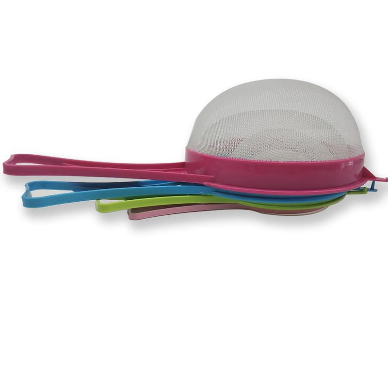 4Pcs Plastic Mesh Strainer Colander Set, Food Soy Milk Flour