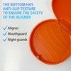 Maoerdental 2 Pack Orthodontic Retainer Case with Solid Color,Simple Aligner