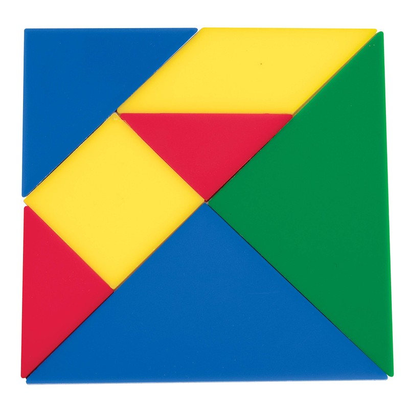 LEARNING ADVANTAGE Tangrams - Set of 28 - Puzzle Blocks