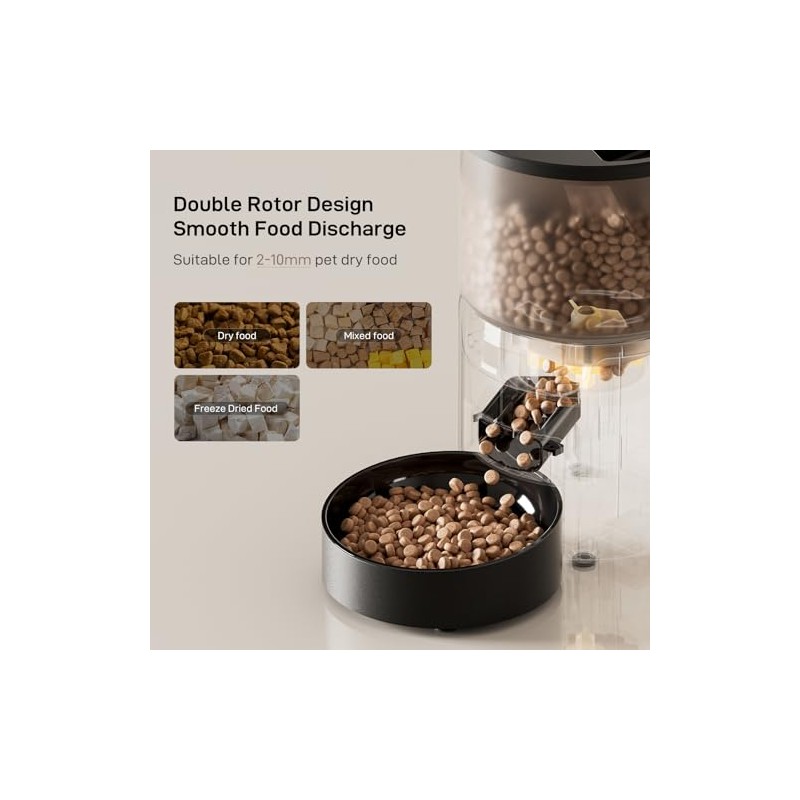Automatic Cat Feeder: 3L Auto Food Dispenser with Timed Feeding|