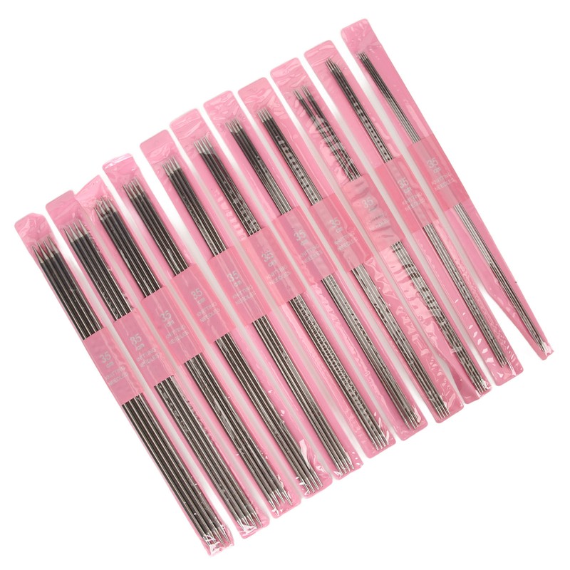 11 Sizes 44pcs Double Pointed Knitting Needles Set 13.8in Length