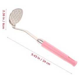 Cabilock Potato Mashers 304 Stainless Steel Potato Masher Ergonomic Handle Manual Vegetable Smasher Tool for Smooth Potatoes Ideal for Mashing Potatoes and Vegetables Kitchen Essential