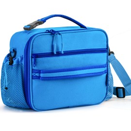Kids Lunch Box For Girls,Lunch Box For Boys,Insulated Lunch Box For Kids,Kids Lunch Bag With Double Bottle Holder,Freezable Lunch Bag For School Travel Work,Reusable Lunch Bag For Kids Boys Girls Teen