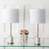 JONATHAN Y JYL5003A-SET2 Harper 27" Marble/Crystal LED Table Lamp Modern,Contemporary,Glam