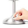 JERDON Lighted Tabletop Mirror with 10X/1X Magnification - LED Lighted