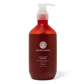 Nature's Dazzle Citrus Brew Shampoo Infused with Biotin – Revitalize & Strengthen All Hair Types | Paraben-Free, Sulfate-Free, Silicon-Free, 16.9 fl oz