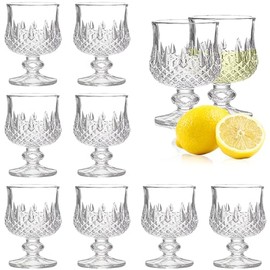 Soopiiso Cordial Glasses,1.7oz/50ml,Shot Glasses Set of 8,shot glasses with stem/tequila glasses/Sherry glasses