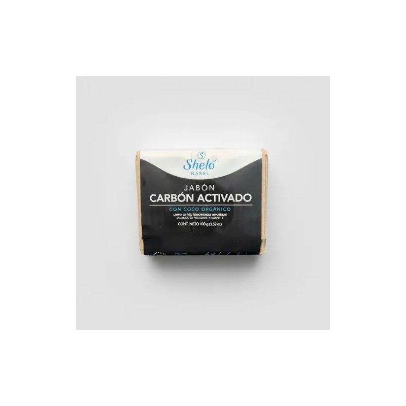Jabón Barra Sheló Nabel Carbón Activado 100g Pack 3
