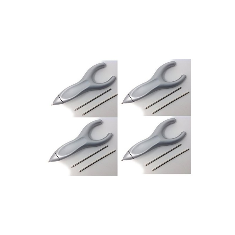 PenAgain Ergosof, Ballpoint Pen, Black Ink, Set of 4 Pens
