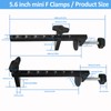 F Clamps Set,2-Pack 5.5" Clamp/Spreader, Quick-Change F Clamp,Bar Clamps with